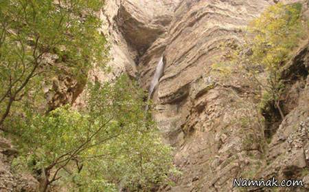 چشمه قلقلک در روستای سرزیارت جاده چالوس