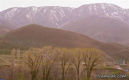 چشمه قلقلک در روستای سرزیارت جاده چالوس