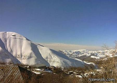 چشمه قلقلک در روستای سرزیارت جاده چالوس