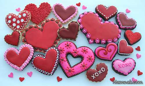 تزیین کوکی ، شیرینی های مخصوص عاشقانه 2016