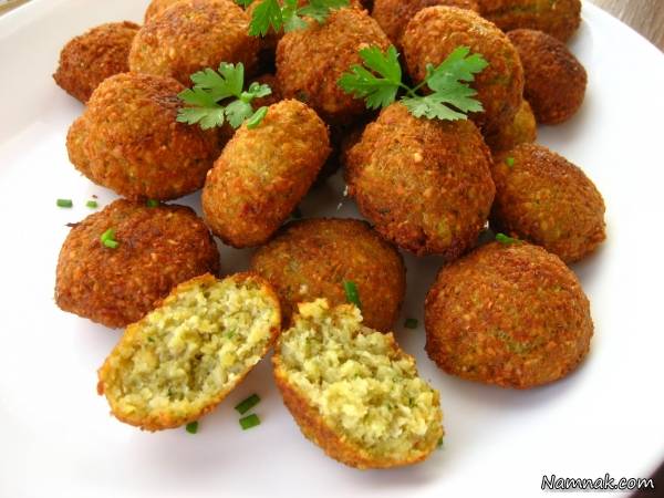 طرز تهیه فلافل با نخود و عدس