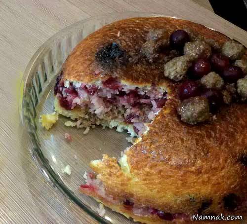 ته چین آلبالو | طرز تهیه ته چین آلبالو