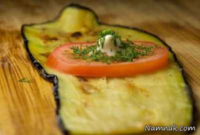 طرز تهیه رولت بادمجان ساده