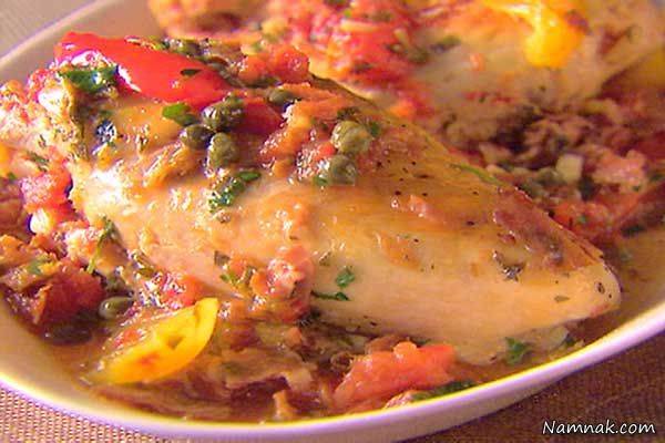 خوراک مرغ | طرز تهیه خوراک مرغ به سبک رومی