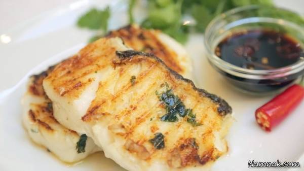 کباب ماهی | طرز تهیه کباب ماهی با سس زنجبیل