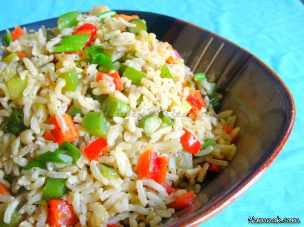 برنج سرخ شده | طرز تهیه برنج سرخ شده با سبزیجات