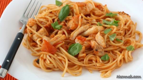 اسپاگتی با ماهی | طرز تهیه اسپاگتی با ماهی 