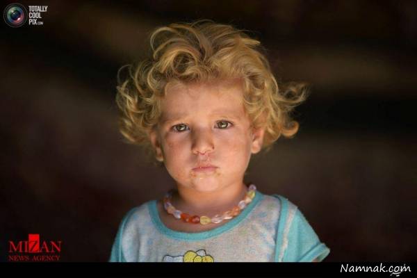 چهره زیبای دختر بچه پناهجوی سوری! + عکس