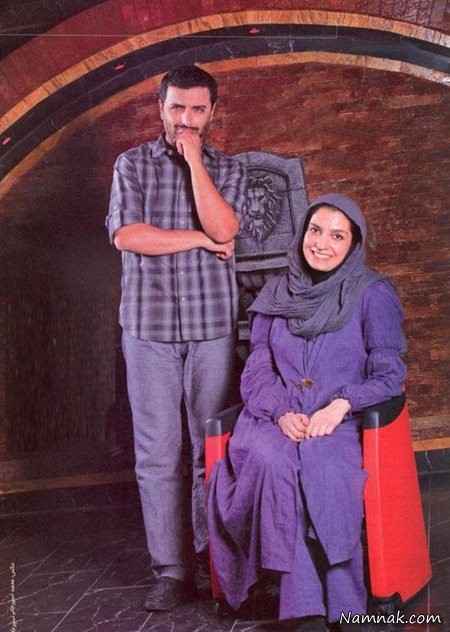 امین زندگانی در کنار همسرش الیکا عبدالرزاقی + عکس