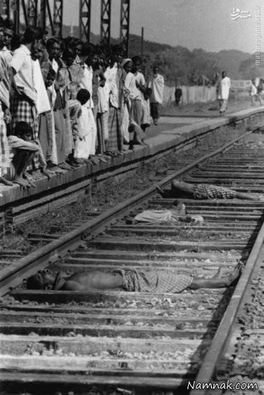 اعدام جاسوسان به روش بستن به ریل قطار! + تصاویر
