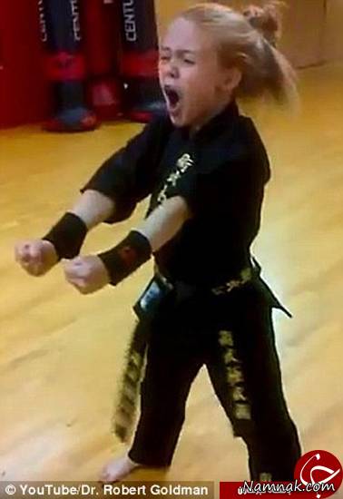 توانایی شگفت انگیز دختر کاراته باز! + تصاویر