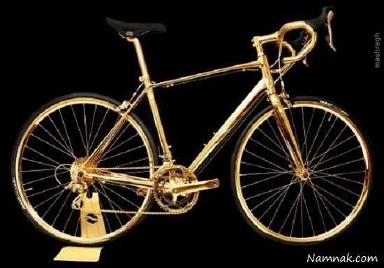دوچرخه ای از جنس طلای 24 قیراطی + تصاویر