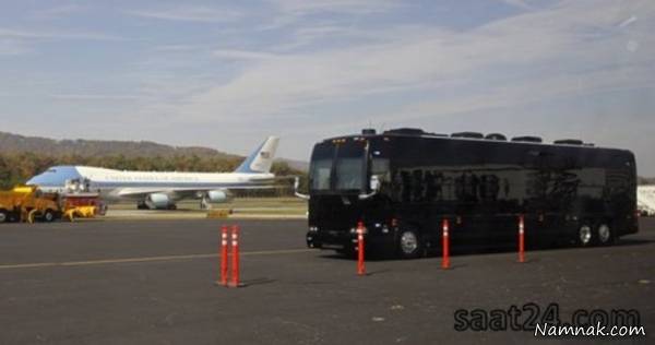 اتوبوس باراک اوباما با امکانات و امنیتی باورنکردنی! + تصاویر