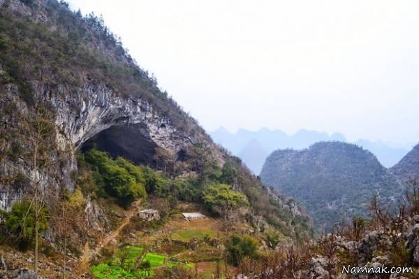 روستایی در اعماق غار با 100 نفر جمعیت چینی +تصاویر