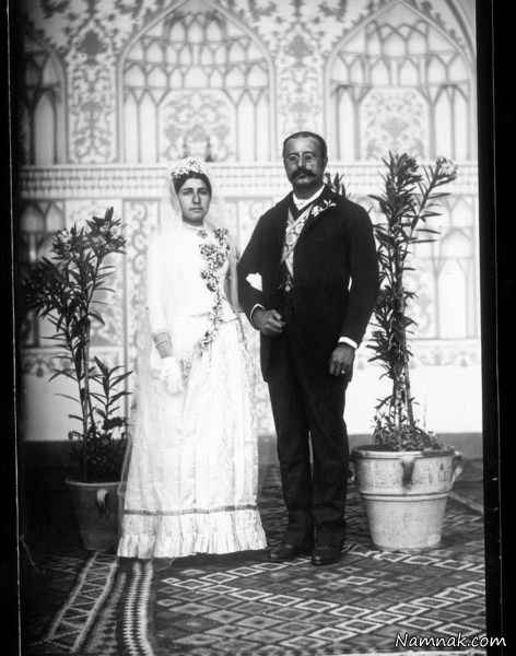 عکس عروس و داماد قاجاری