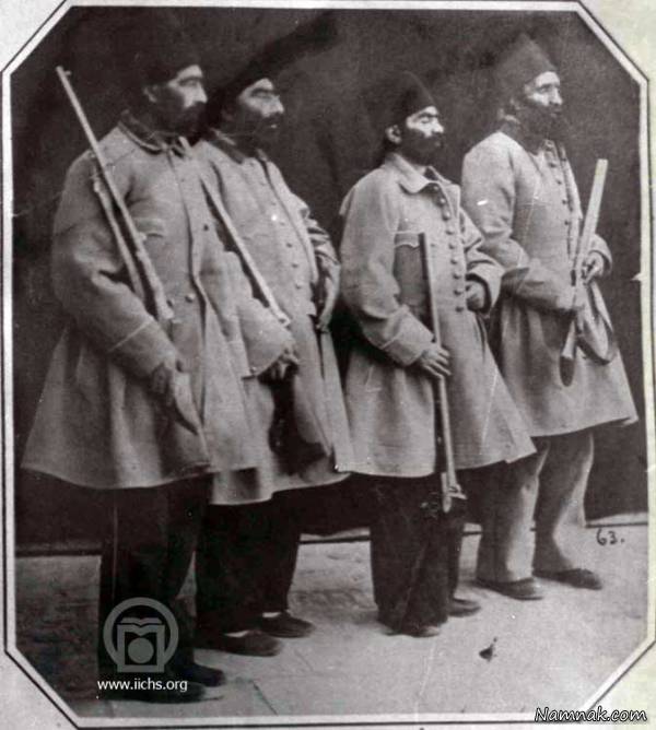 محافظین و تفنگداران دربار ناصرالدین شاه قاجار + تصویر