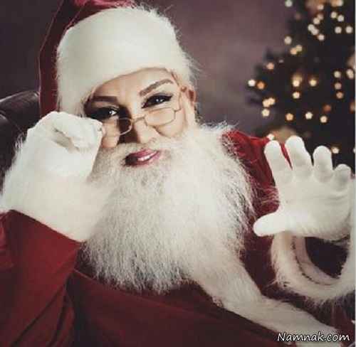بهنوش بختیاری در لباس بابا نوئل + عکس