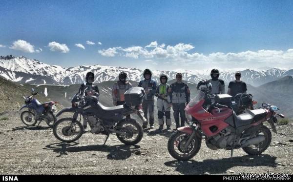 جهانگردی موتورسوار زن ایرانی + تصاویر