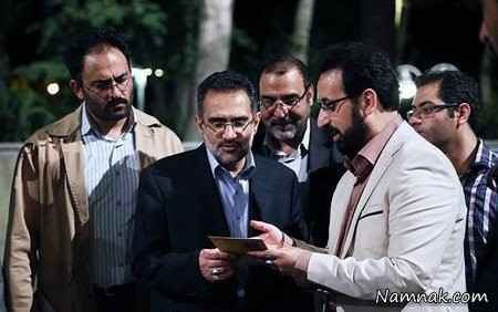 فرزاد جمشیدی در ضیافت افطار وزیر ارشاد و مدیران سیما + عکس
