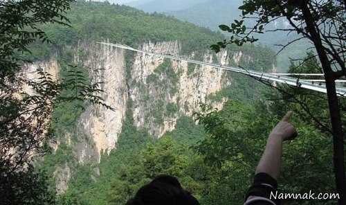 طولانی ترین پل شیشه ای جهان در چین + تصاویر