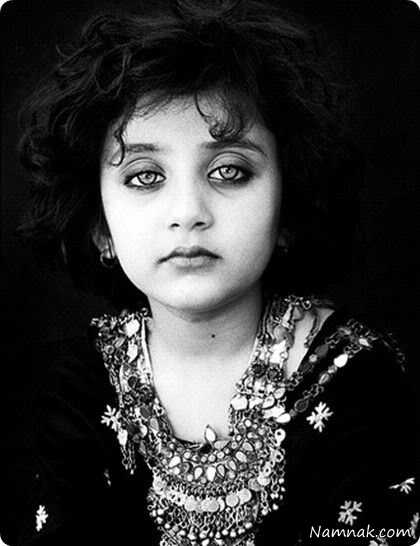 دختری افغانی با زیباترین چشم های جهان + تصاویر
