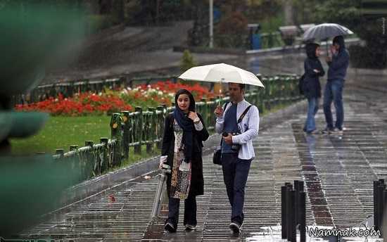 باران پاییزی در تهران + تصاویر