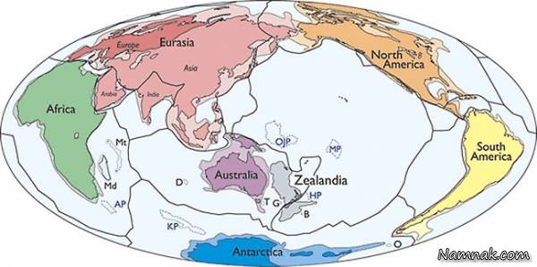 کشف هشتمین قاره جهان به نام قاره زیلاندیا