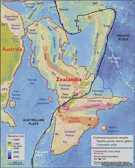 کشف هشتمین قاره جهان به نام قاره زیلاندیا