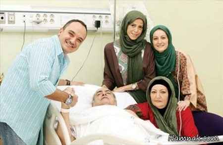 شقایق دهقان کنار پدرش در بیمارستان + عکس