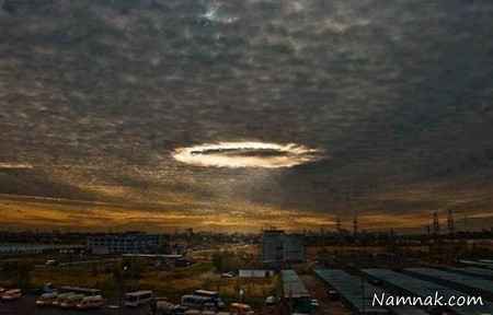 پدیده ای بسیار نادر و عجیب در آسمان روسیه + عکس