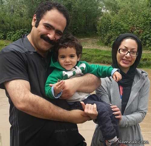 صدا پیشه فامیل دور در کنار همسر و فرزندش + تصاویر