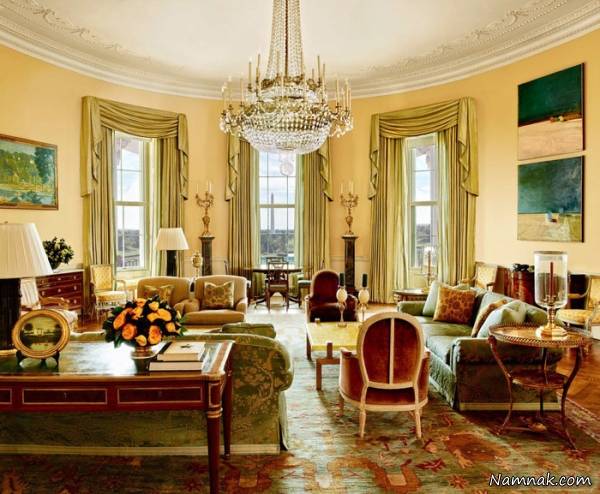 اتاق های مجلل خانواده اوباما در کاخ سفید
