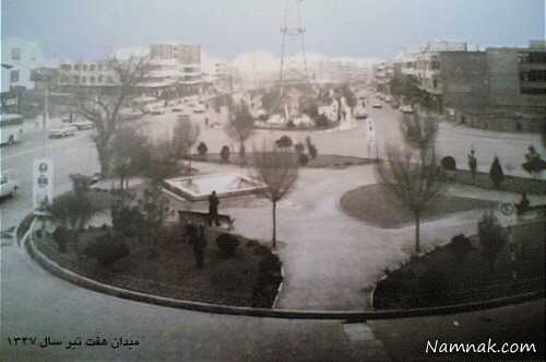 میدان هفت تیر تهران 47 سال پیش + تصاویر