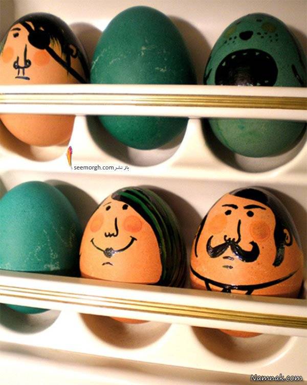 زیباترین تزیین تخم مرغ هفت سین برای کودکان+تصاویر