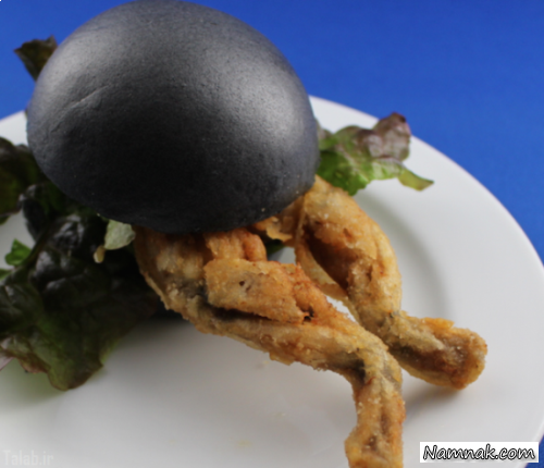 همبرگر با پای قورباغه غذای جدید ژاپنی! + عکس
