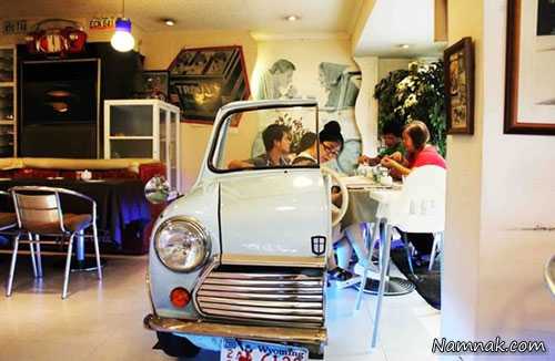 رستورانی جالب با خودرو های نوستالژیک! + تصاویر