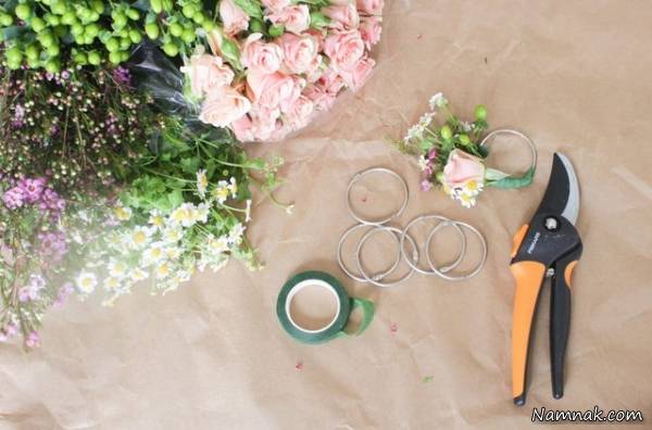 حلقه دستمال سفره | آموزش ساخت حلقه دستمال سفره با گل