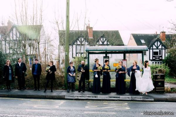 عروس خسیس با اتوبوس به مراسم آمد! + تصاویر