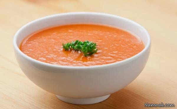 سوپ گوجه فرنگی | طرز تهیه سوپ گوجه فرنگی سرد (Gazpacho)