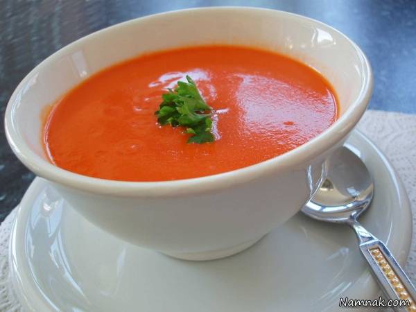 سوپ گوجه فرنگی | طرز تهیه سوپ گوجه فرنگی