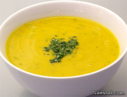 سوپ زردک | طرز تهیه سوپ زردک و جعفری
