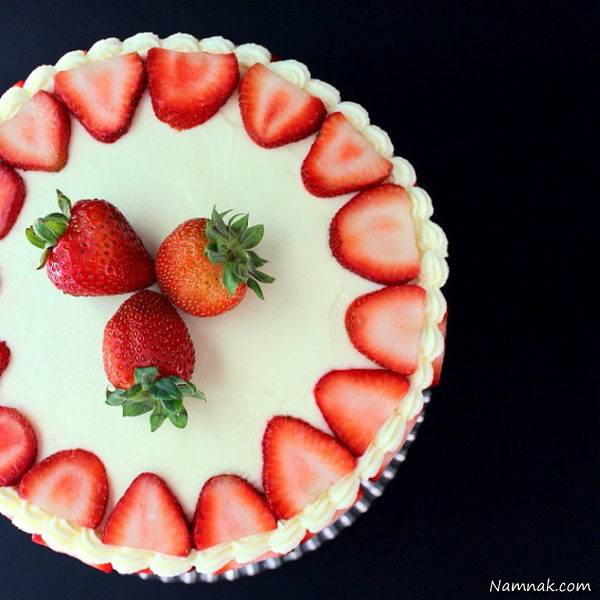 فوم کیک | طرز تهیه فوم کیک توت فرنگی