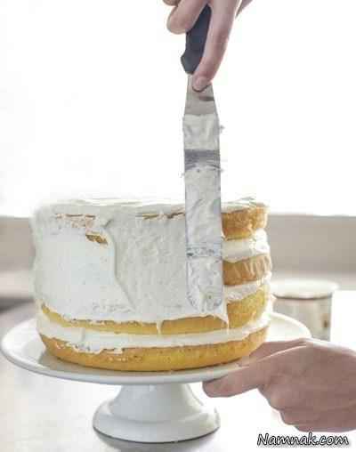 کیک وانیلی | طرز تهیه کیک عروس