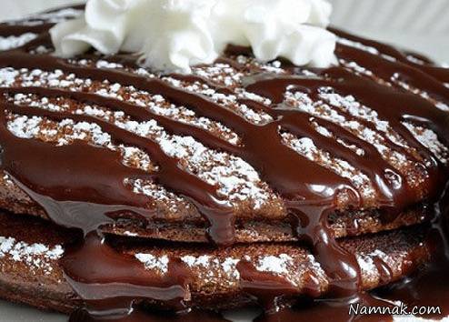 پنکیک شکلاتی | طرز تهیه پنکیک شکلاتی و دارچین