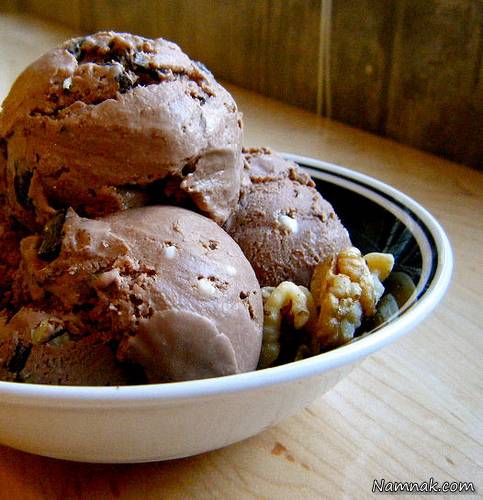 بستنی گردویی | طرز تهیه بستنی گردویی با قهوه
