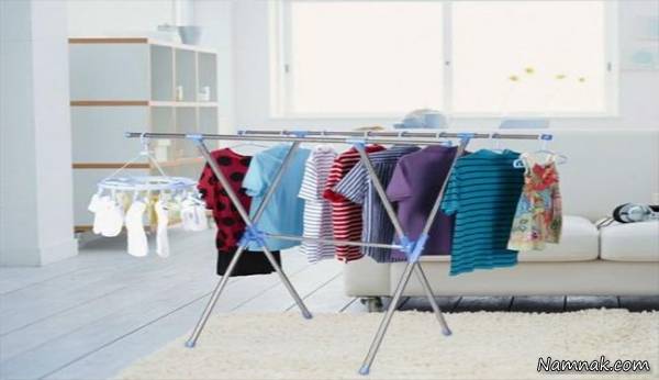 خطر جدی خشک کردن لباس در خانه