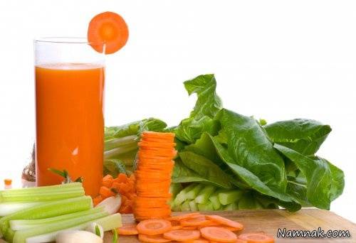 رفع گرفتگی عضلات با نوشیدنی کرفس و هویج + طرز تهیه