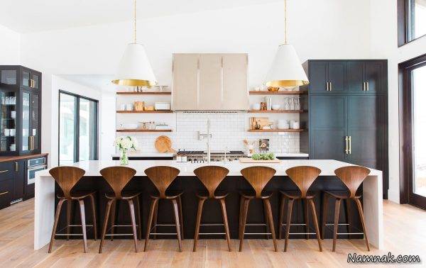 صندلی آشپزخانه , 35 مدل صندلی پایه بلند شیک