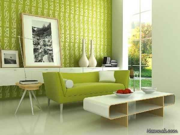 دکوراسیون منزل با رنگ سبز + تصاویر