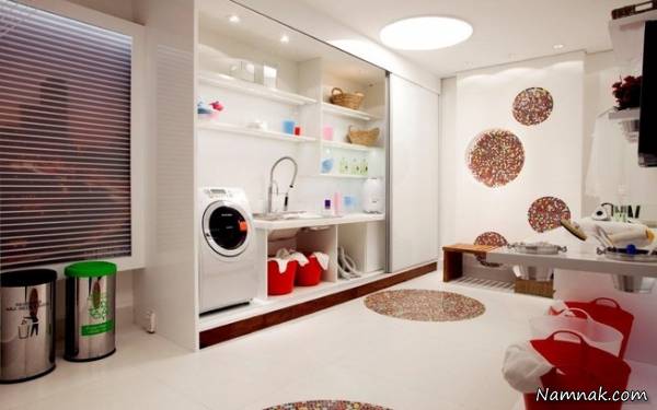 ایده های لوکس طراحی اتاق لباسشویی (رختشویخانه) +عکس